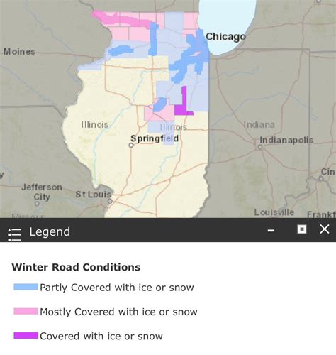 Commercial Maps. . Illinois road conditions